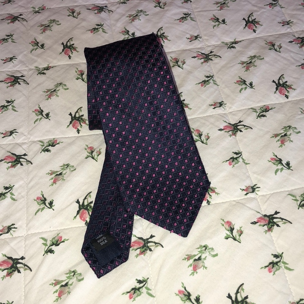 Navy and Magenta Neck Tie